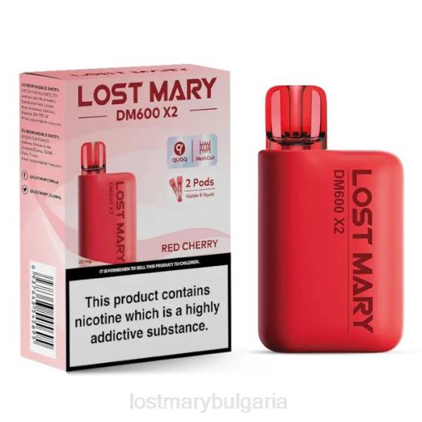 LOST MARY Bulgaria - червена череша lost mary dm600 x2 вейп за еднократна употреба 4DTX198