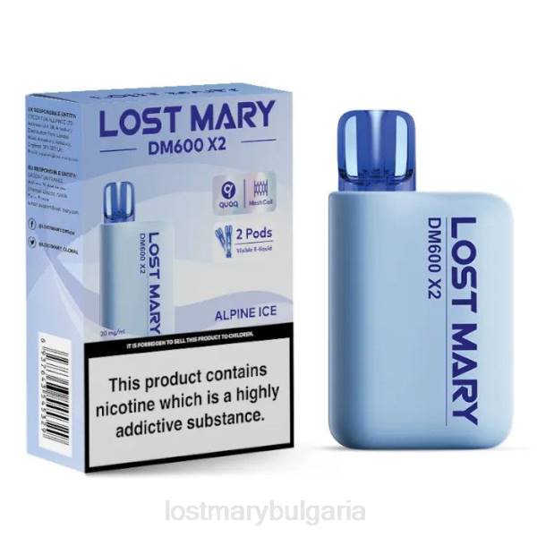 LOST MARY Vapes - алпийски лед lost mary dm600 x2 вейп за еднократна употреба 4DTX186