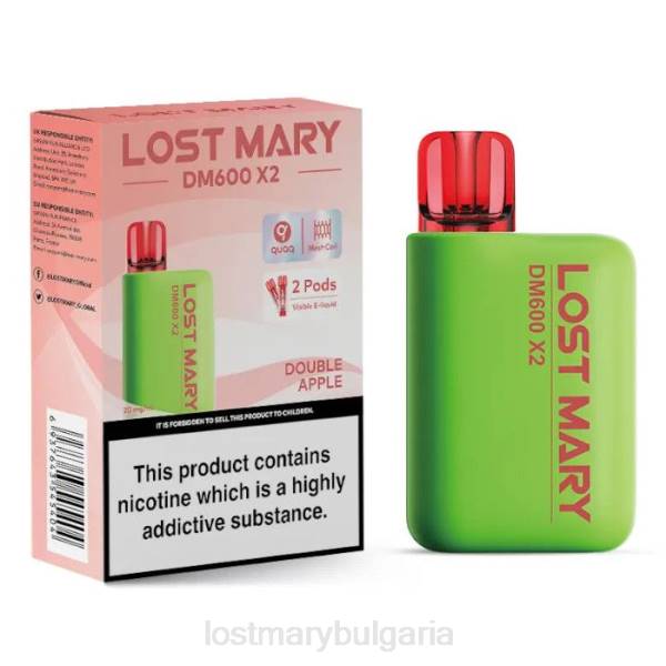 LOST MARY Цена - двойна ябълка lost mary dm600 x2 вейп за еднократна употреба 4DTX191