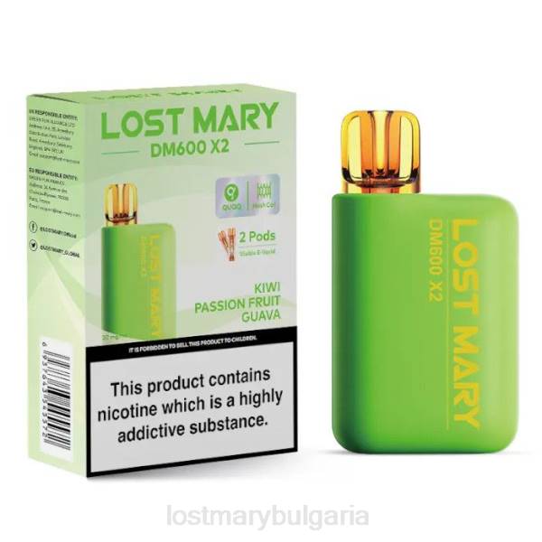 LOST MARY Вейп - киви маракуя гуава lost mary dm600 x2 вейп за еднократна употреба 4DTX193