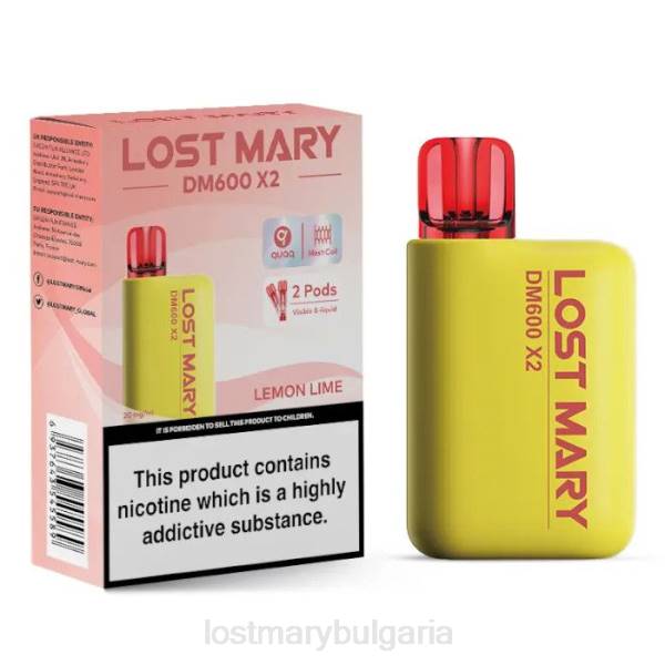 LOST MARY Вкусове - лимонов лайм lost mary dm600 x2 вейп за еднократна употреба 4DTX194