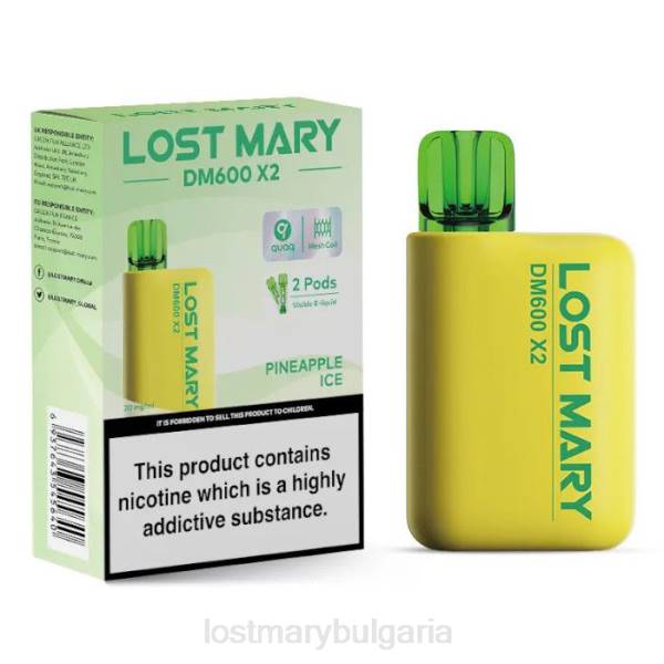LOST MARY Вкусове - ананасов лед lost mary dm600 x2 вейп за еднократна употреба 4DTX204