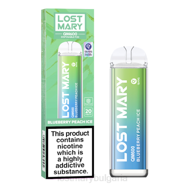 LOST MARY Цена - боровинков прасковен лед vape за еднократна употреба lost mary qm600 4DTX161